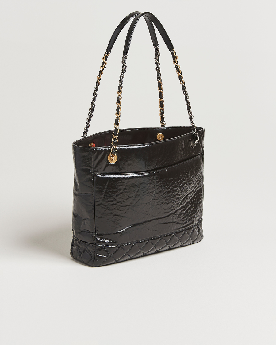 Herre | Pre-Owned & Vintage Bags | Chanel Pre-Owned | Chain Tote Bag Black