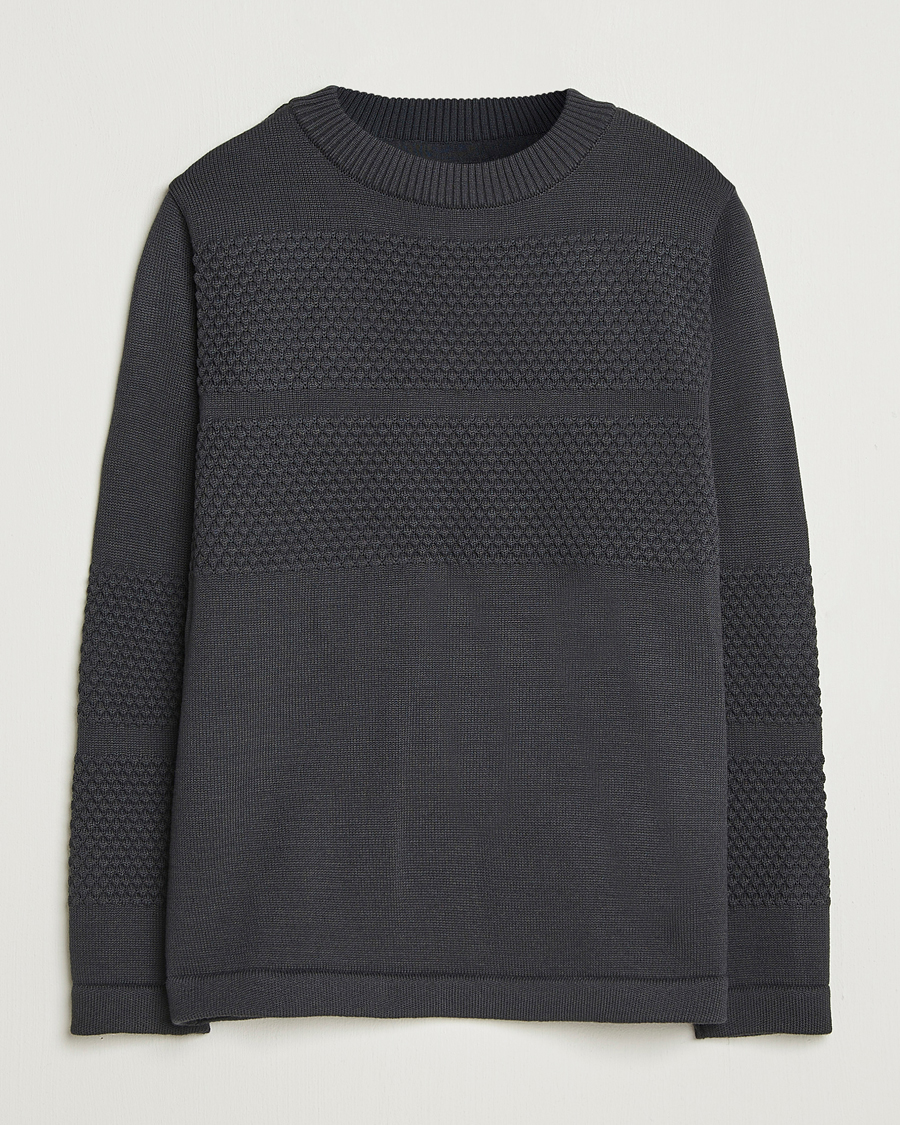 Herre | Gensere | S.N.S. Herning | Fisherman Wool Crew Neck Molten Grey