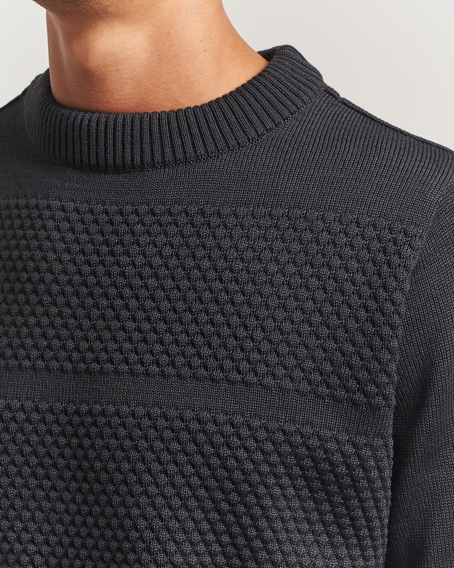 Herre | Gensere | S.N.S. Herning | Fisherman Wool Crew Neck Molten Grey
