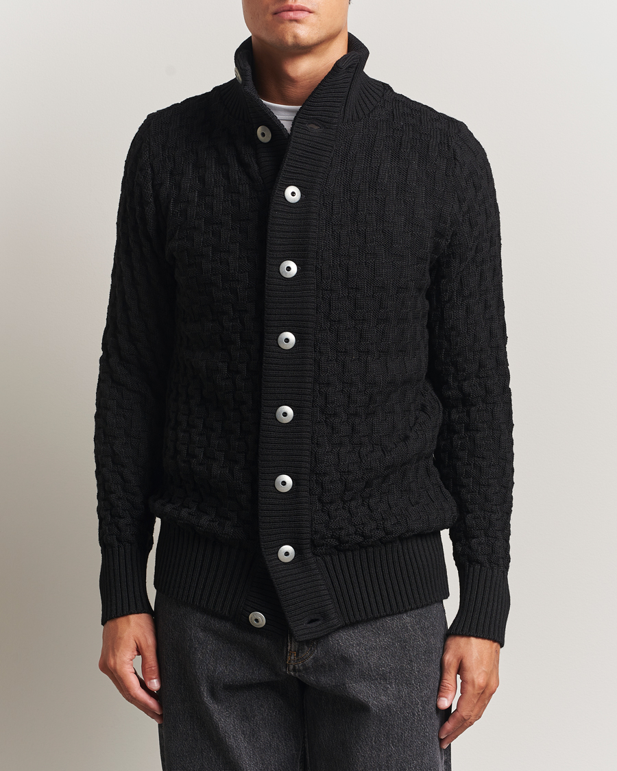 Herre | Gensere | S.N.S. Herning | Stark Wool Cable Cardigan Black