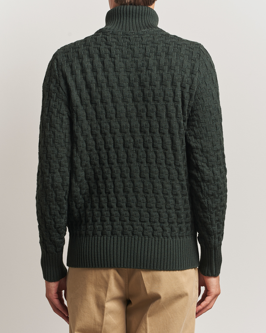 Herre | Gensere | S.N.S. Herning | Stark Wool Cable Cardigan Dark Forest Green