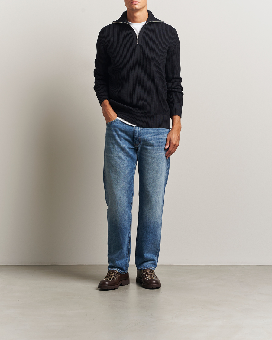 Herre | Gensere | S.N.S. Herning | Fender Short Zip Navy Blue