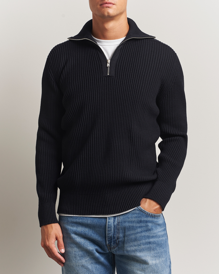 Herre | Gensere | S.N.S. Herning | Fender Short Zip Navy Blue