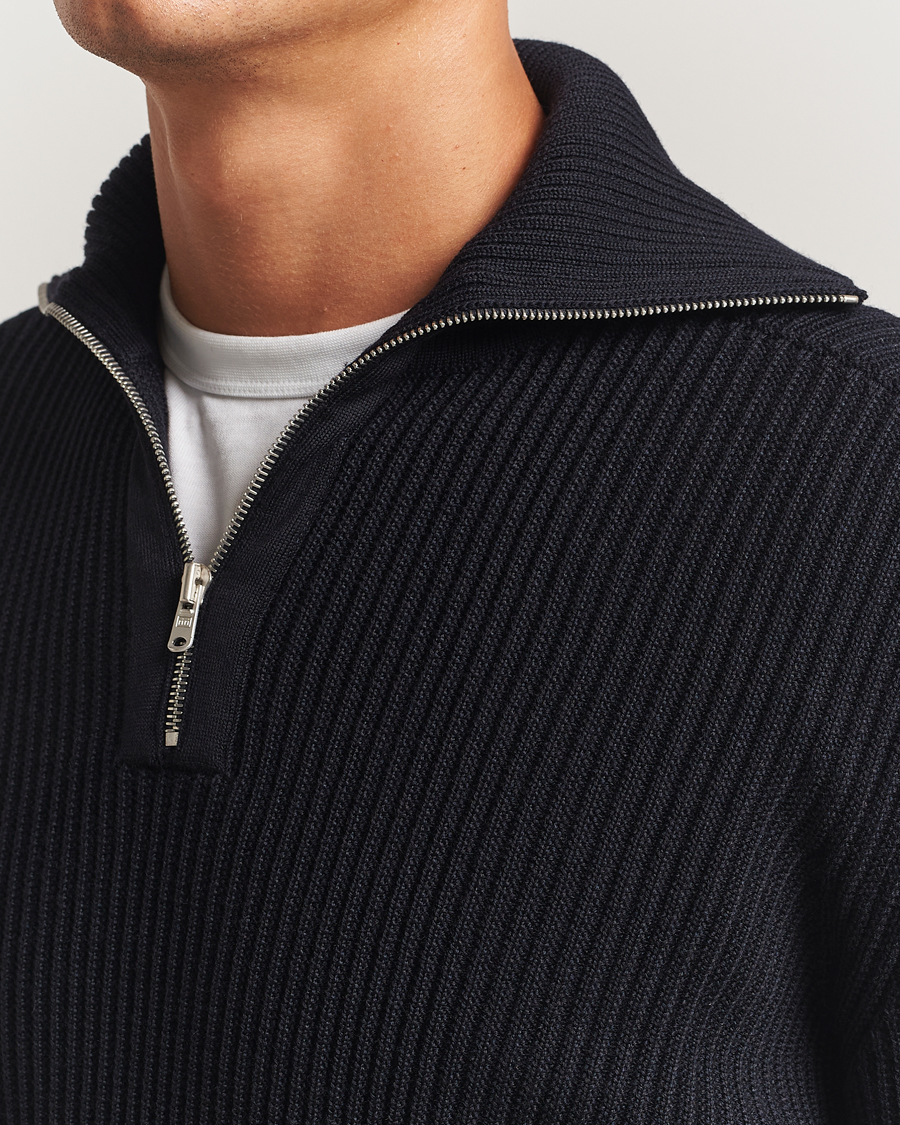 Herre | Gensere | S.N.S. Herning | Fender Wool Half-Zip Navy