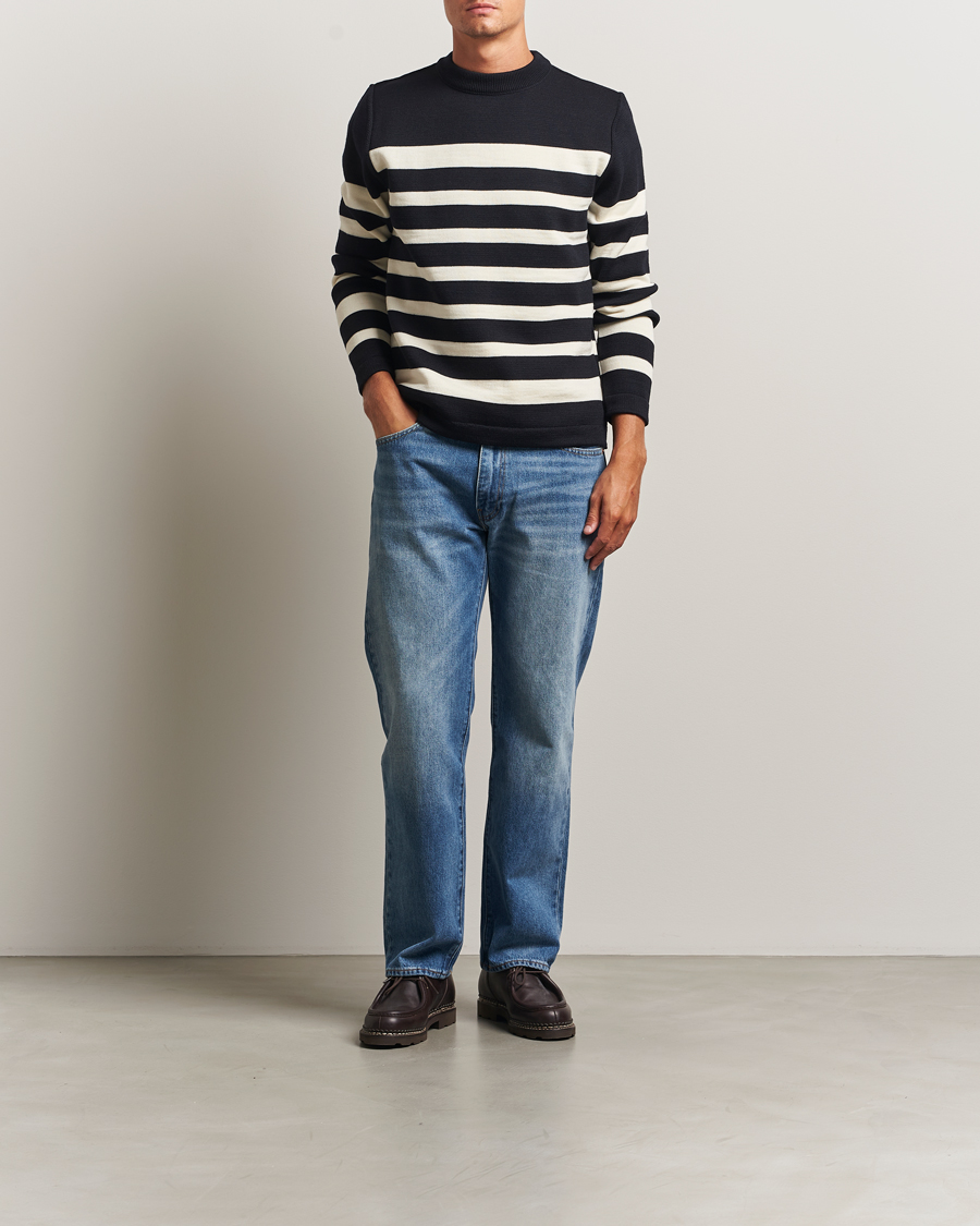 Herre | Gensere | S.N.S. Herning | Given Wool Crew Neck Navy/White