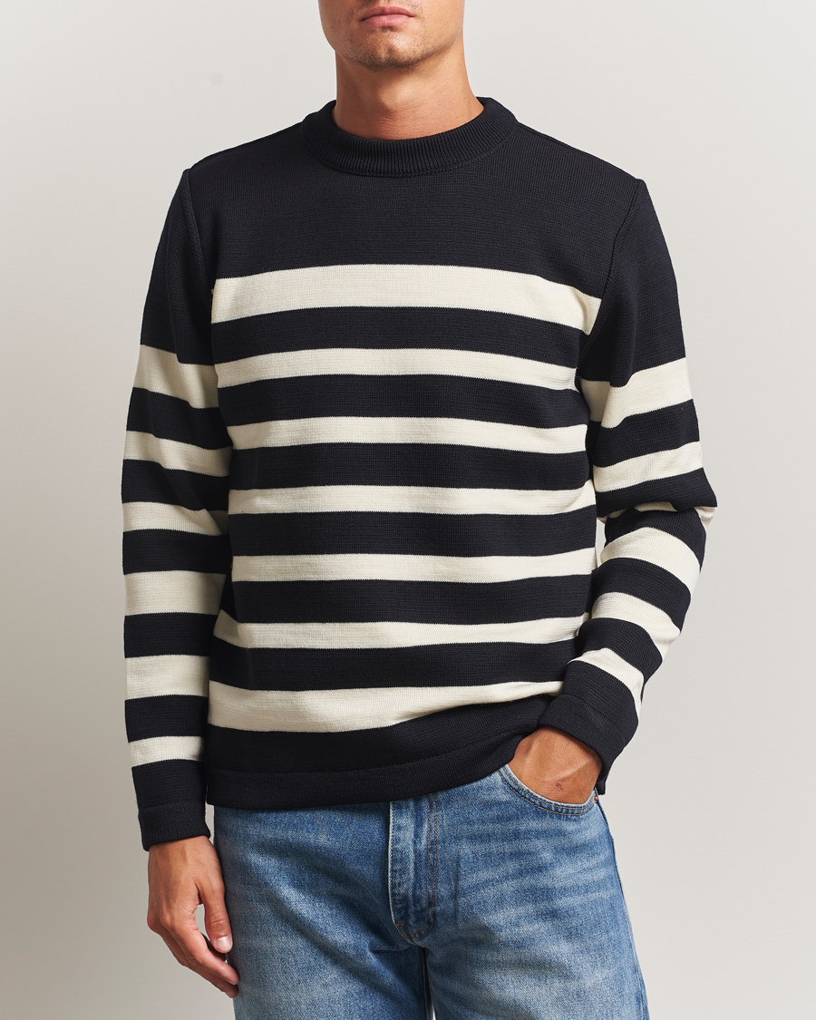 Herre | Gensere | S.N.S. Herning | Given Wool Crew Neck Navy/White