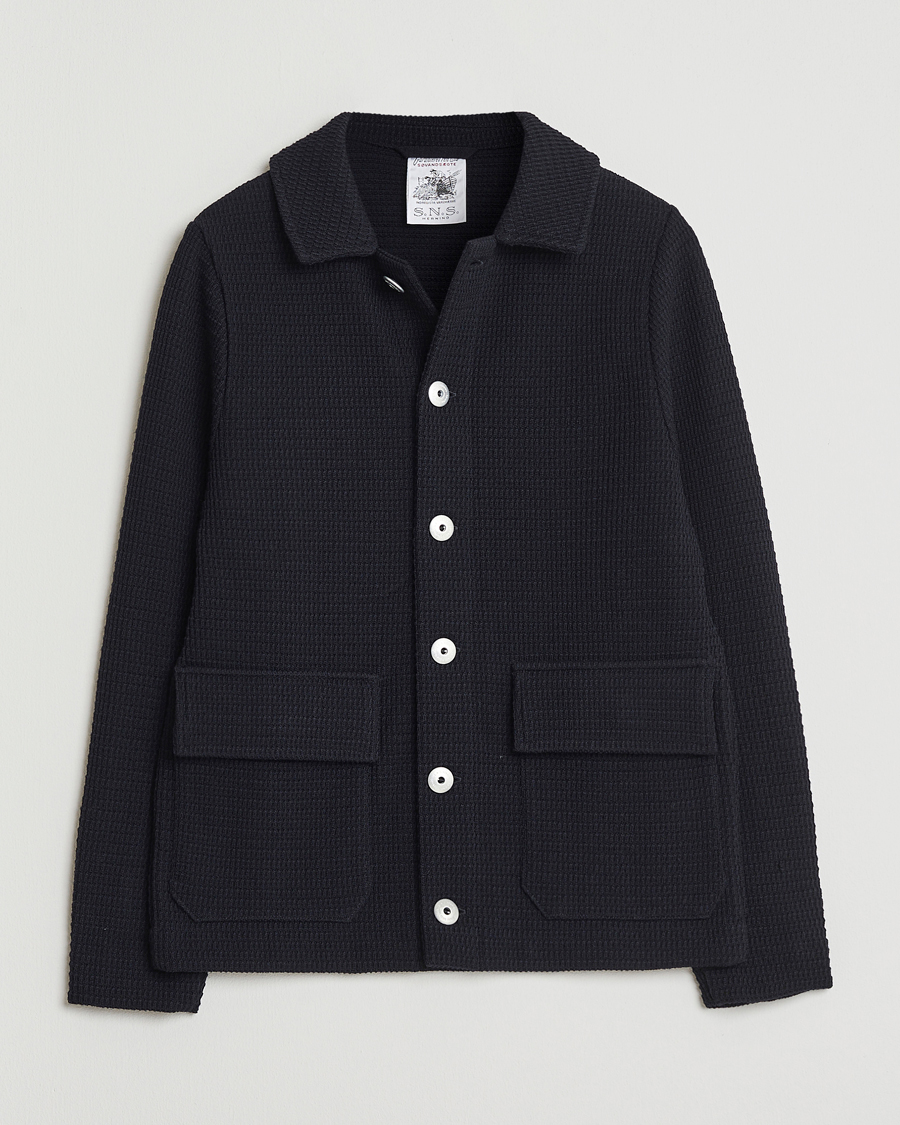 Herre | Gensere | S.N.S. Herning | Wool Chore Jacket Navy