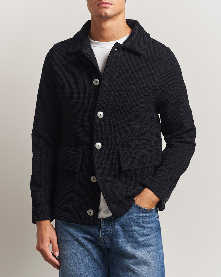 Herre | Gensere | S.N.S. Herning | Wool Chore Jacket Navy
