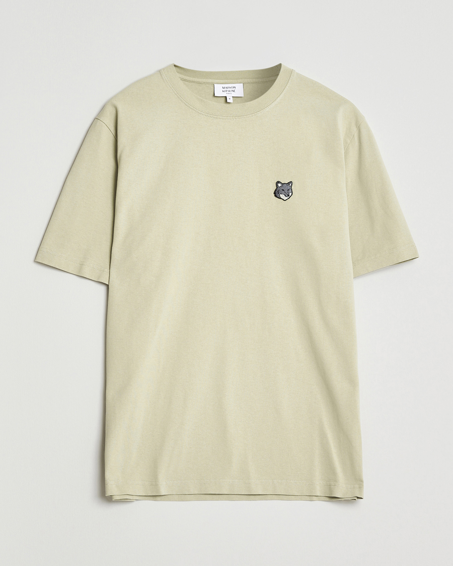 Herre | T-Shirts | Maison Kitsuné | Grey Fox Head T-Shirt Stone Beige