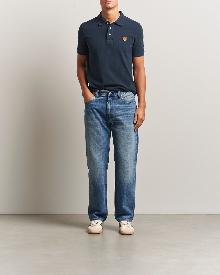 Herre | Pikéer | Maison Kitsuné | Fox Head Polo Classic Navy
