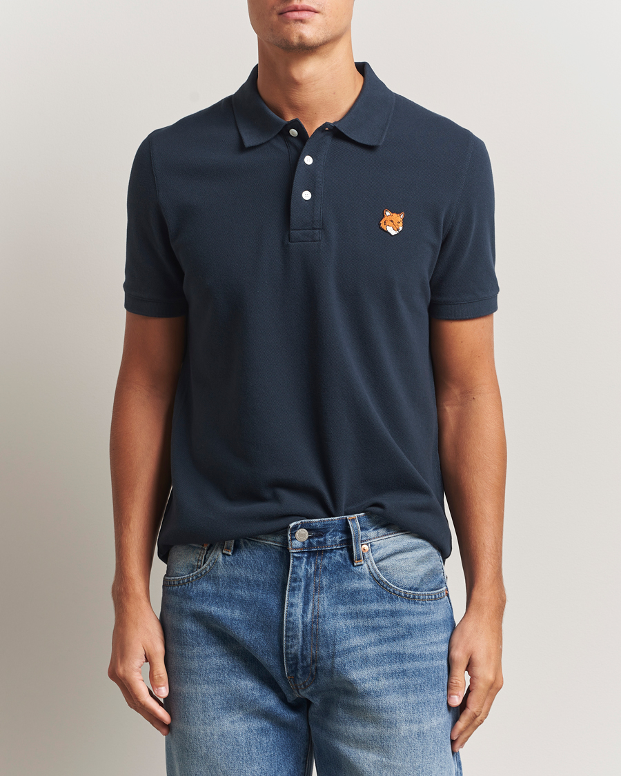 Herre | Pikéer | Maison Kitsuné | Fox Head Polo Classic Navy
