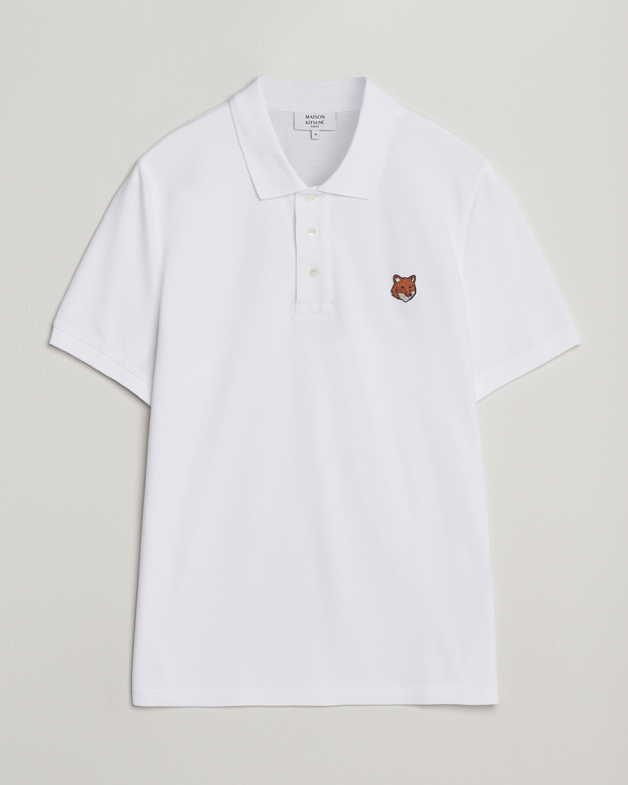 Herre | Pikéer | Maison Kitsuné | Fox Head Polo White