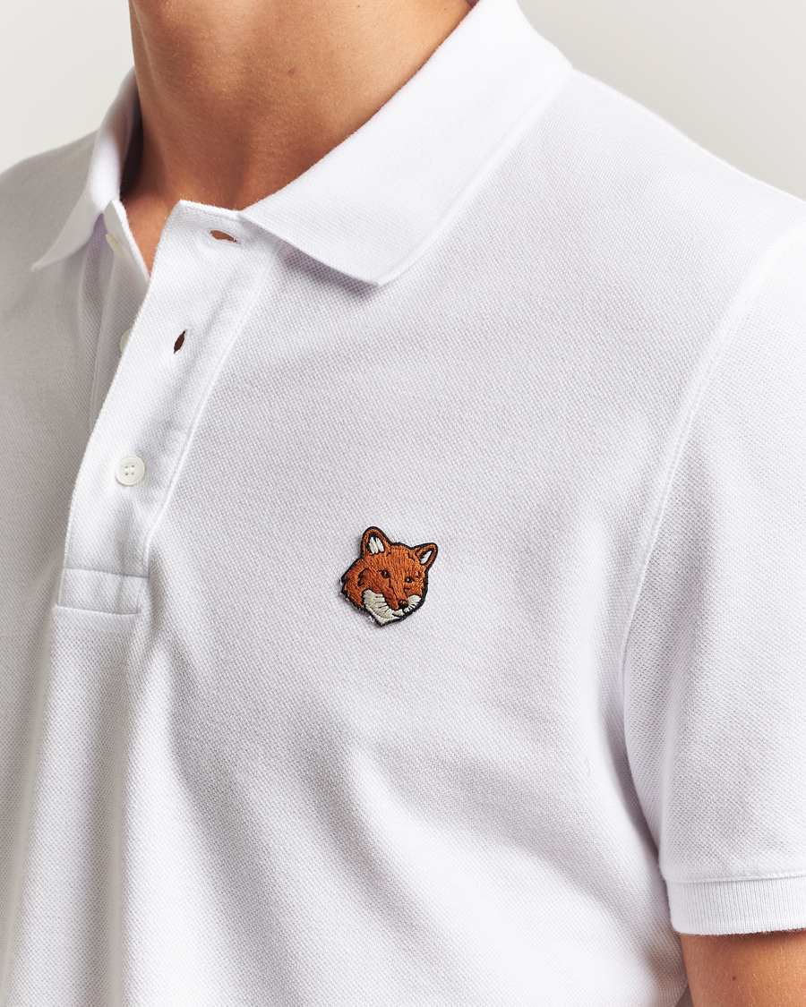 Herre | Pikéer | Maison Kitsuné | Fox Head Polo White