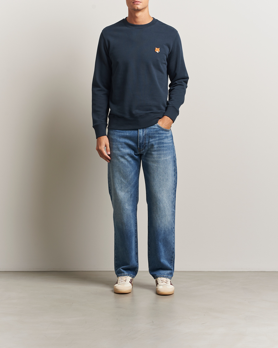 Herre | Gensere | Maison Kitsuné | Fox Head Sweatshirt Classic Navy