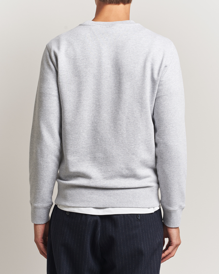 Herre | Gensere | Maison Kitsuné | Fox Head Sweatshirt Light Grey Melange