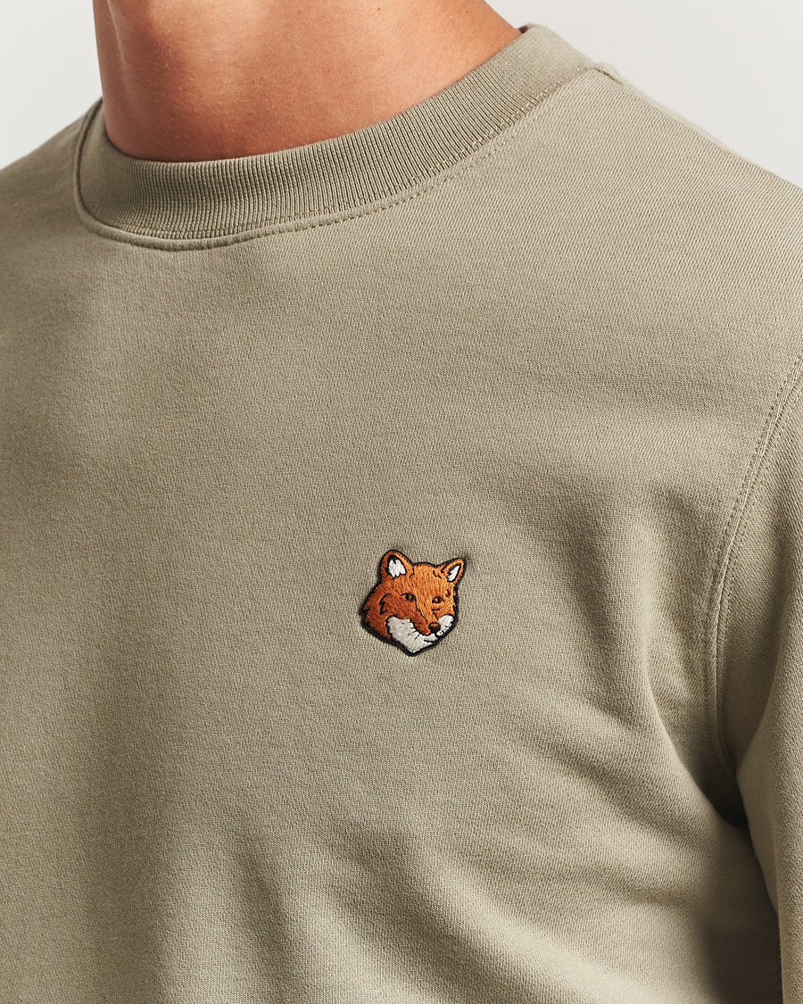 Herre | Gensere | Maison Kitsuné | Fox Head Sweatshirt Laurel Green