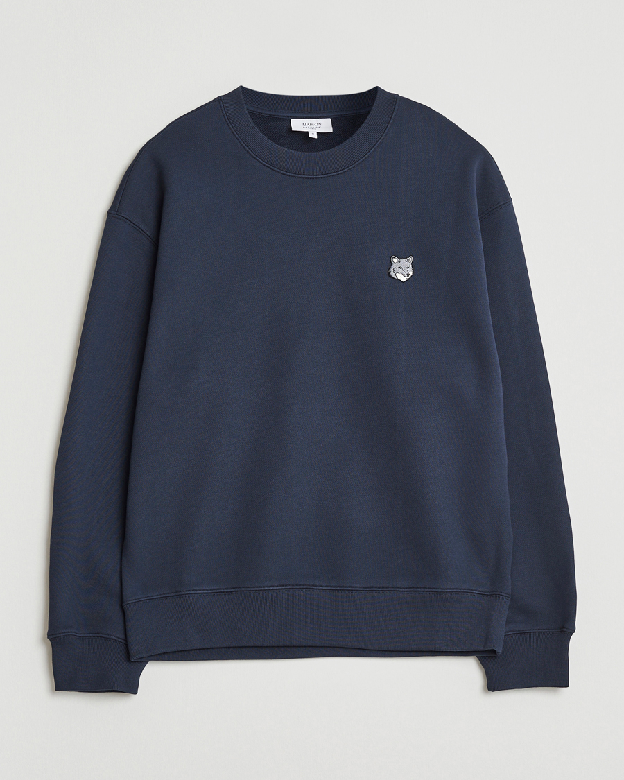 Herre | Gensere | Maison Kitsuné | Grey Fox Head Sweatshirt Classic Navy
