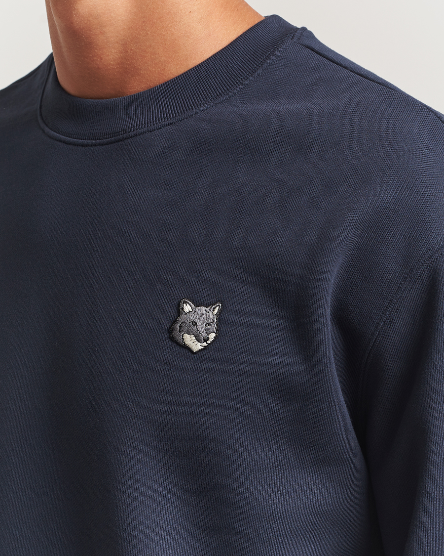Herre | Gensere | Maison Kitsuné | Grey Fox Head Sweatshirt Classic Navy