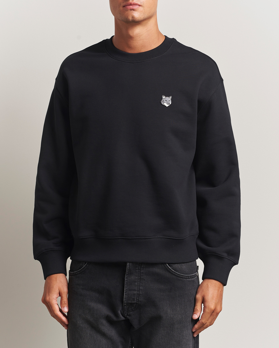 Herre | Gensere | Maison Kitsuné | Grey Fox Head Sweatshirt Black