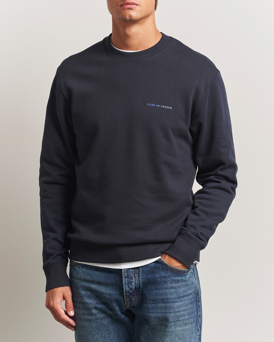 Herre | Gensere | Tiger of Sweden | Emerson Crew Neck Sweatshirt Light Ink