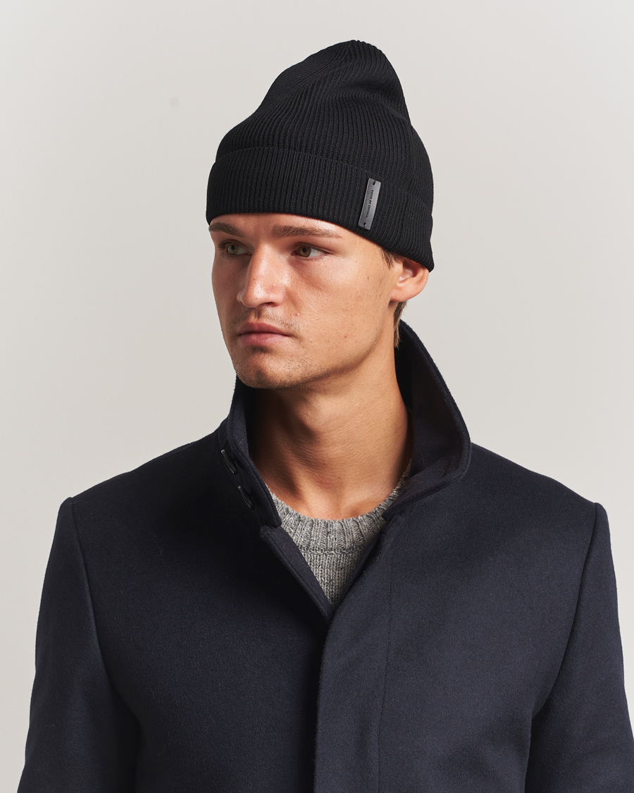Herre | Luer | Tiger of Sweden | Caldu Wool Beanie Black