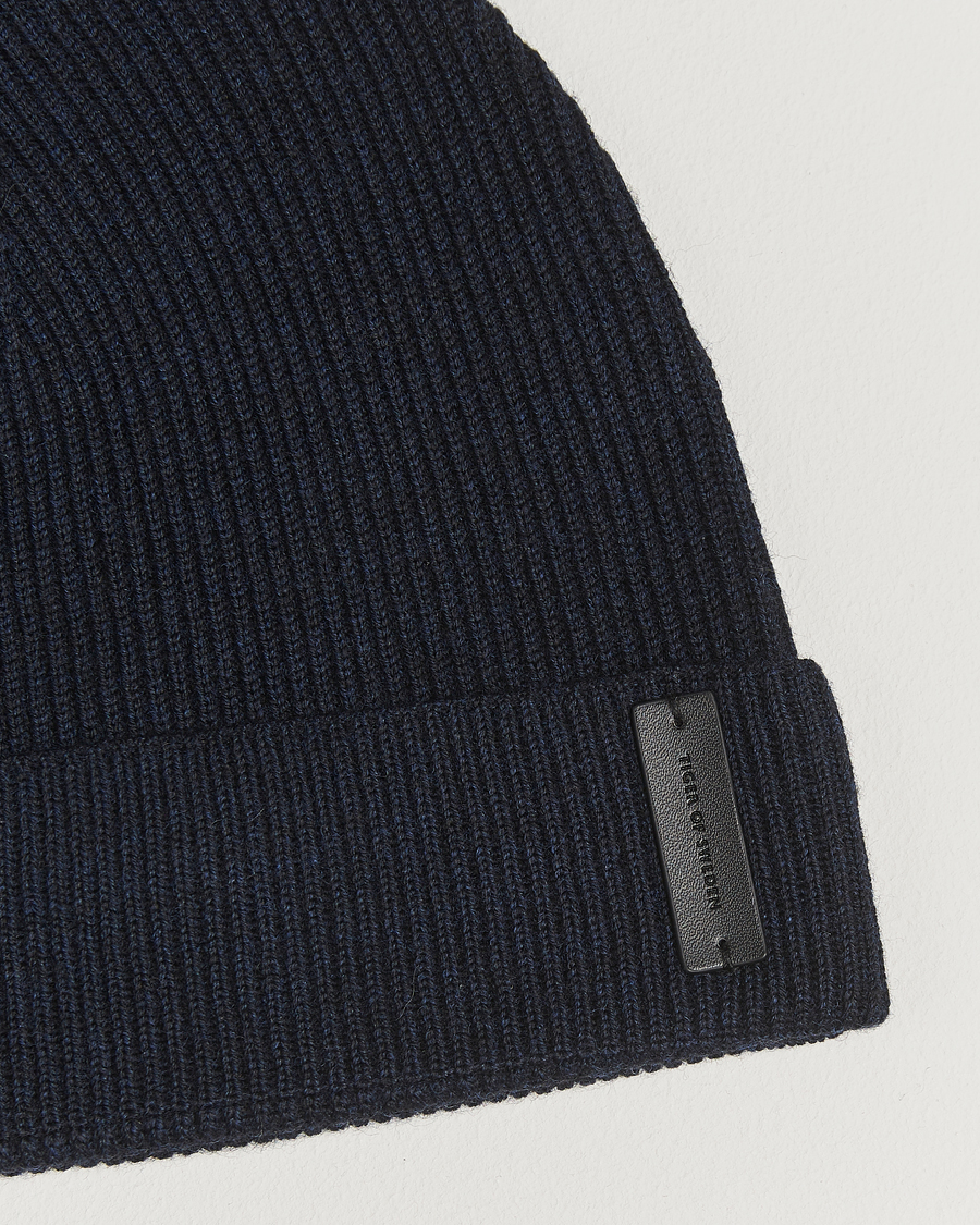 Herre | Luer | Tiger of Sweden | Caldu Wool Beanie Light Ink