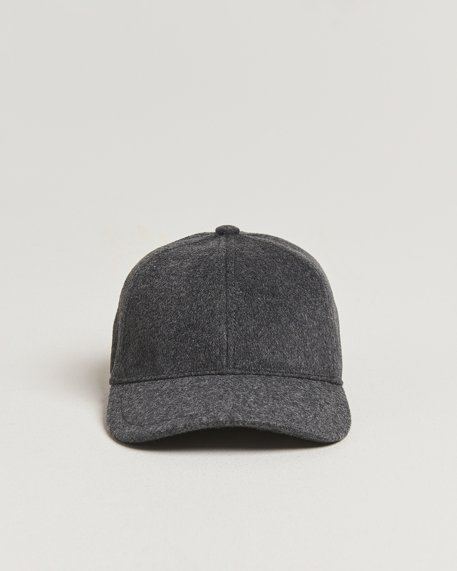 Herre | Hatter og capser | Tiger of Sweden | Hent Wool/Cashmere Cap Dark Grey Melange