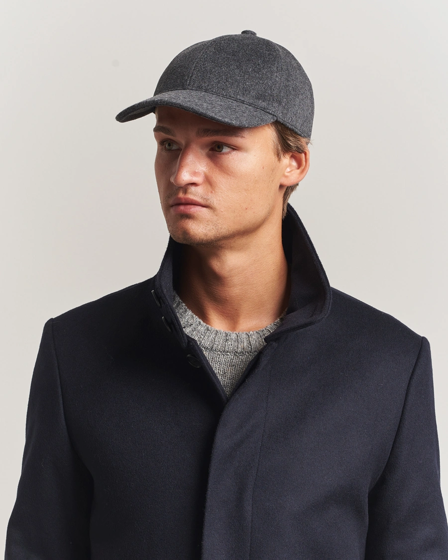 Herre | Hatter og capser | Tiger of Sweden | Hent Wool/Cashmere Cap Dark Grey Melange