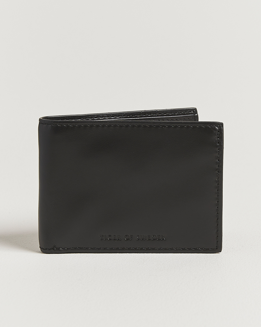 Herre | Lommebøker | Tiger of Sweden | Wald Smooth Leather Wallet Black