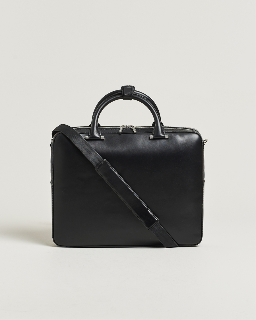 Herre | Vesker | Tiger of Sweden | Valise Smooth Leather Briefcase Black