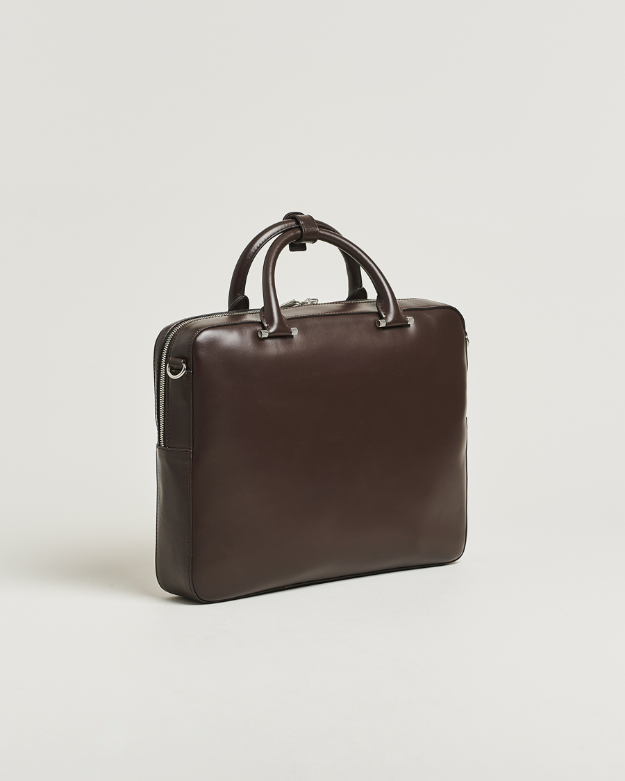 Herre | Vesker | Tiger of Sweden | Valise Smooth Leather Briefcase Dark Brown