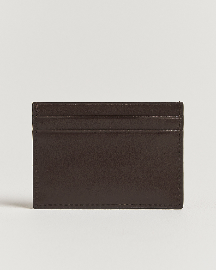 Herre | Lommebøker | Tiger of Sweden | Wake Grained Leather Card Holder Dark Brown