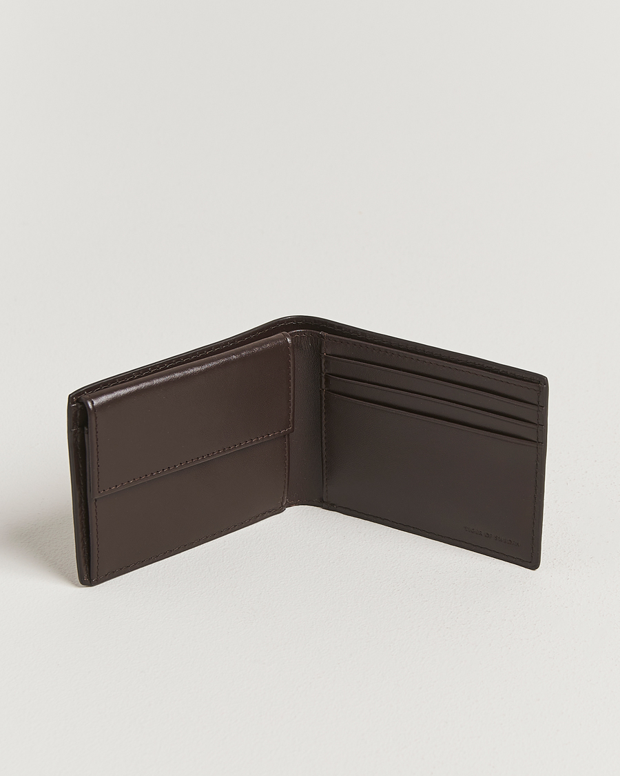 Herre | Lommebøker | Tiger of Sweden | Wald Grainer Leather Wallet Dark Brown