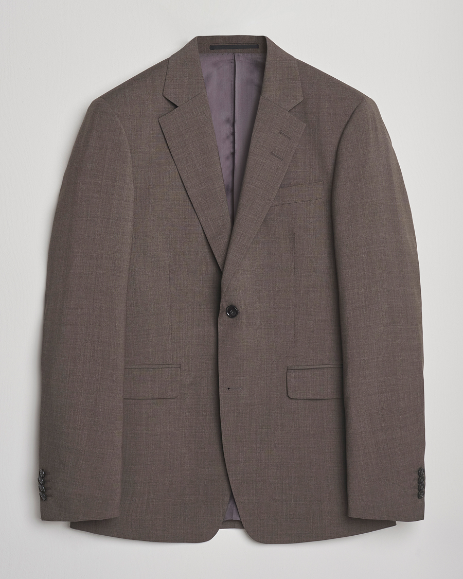 Herre | Dressjakker | Tiger of Sweden | Justin Wool Suit Blazer Mud