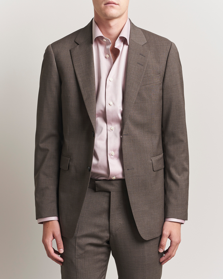 Herre | Dressjakker | Tiger of Sweden | Justin Wool Suit Blazer Mud