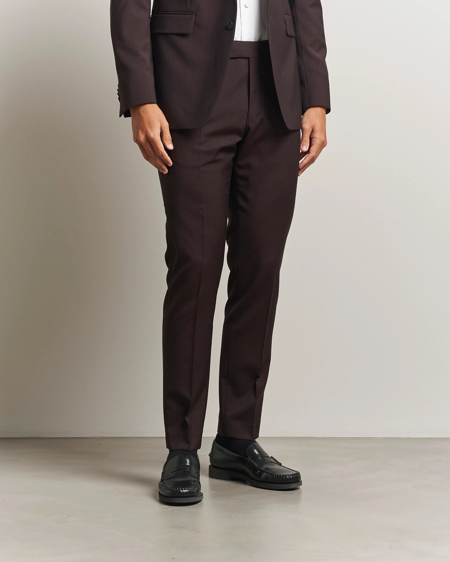 Herre | Bukser | Tiger of Sweden | Tenuta Wool Suit Trousers Triumph Steel