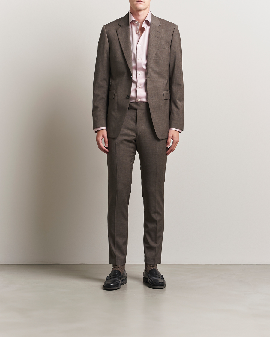 Herre | Bukser | Tiger of Sweden | Tenuta Wool Suit Trousers Mud