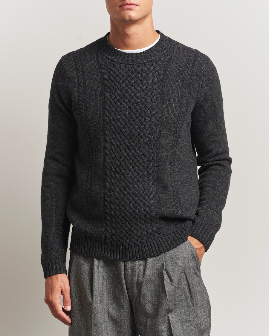 Herre | Gensere | Tiger of Sweden | Harry Wool Knitted Sweater Phantom