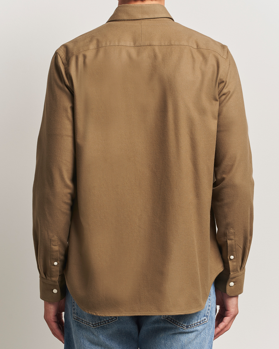 Herre | Skjorter | Tiger of Sweden | Bjorn Brushed Twill Shirt Old Wolf