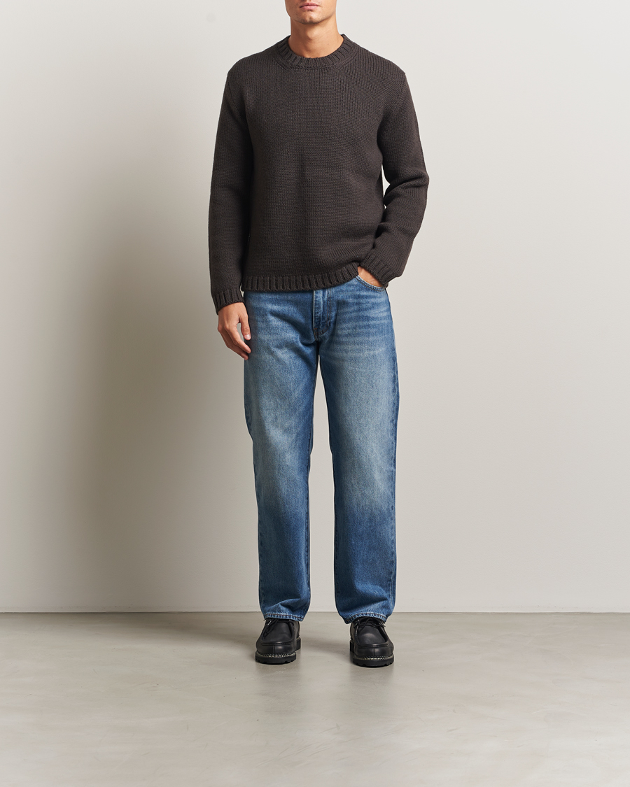 Herre | Gensere | Tiger of Sweden | Gregory Swedish Wool Knitted Sweater Triumph Steel
