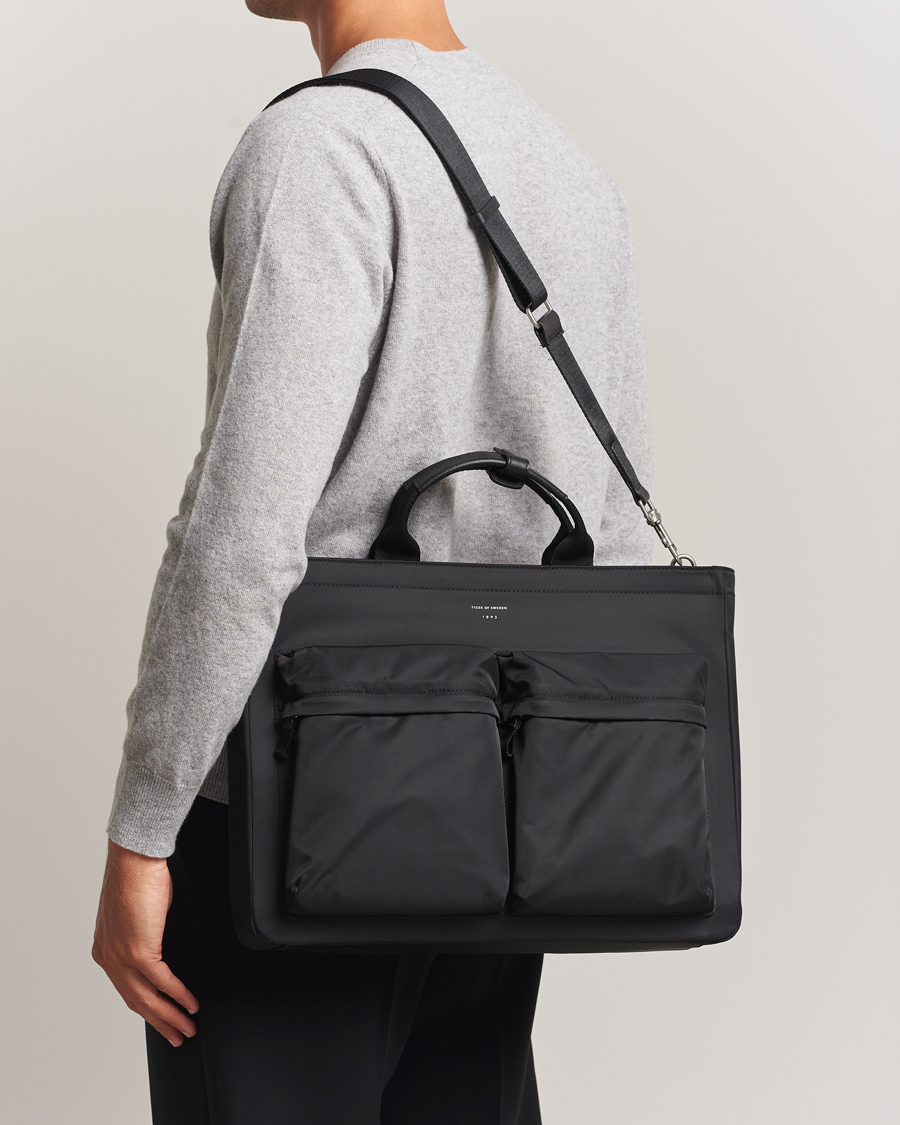 Herre | Vesker | Tiger of Sweden | Sonor Nylon Briefcase Black