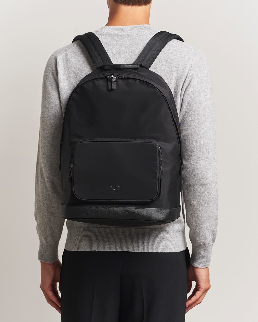 Herre | Vesker | Tiger of Sweden | Dorsu Nylon Backpack Black