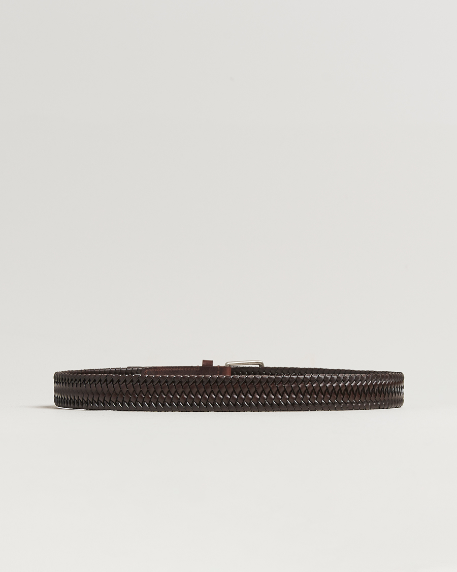 Herre | Belter | Tiger of Sweden | Braidant Braided Belt Dark Brown