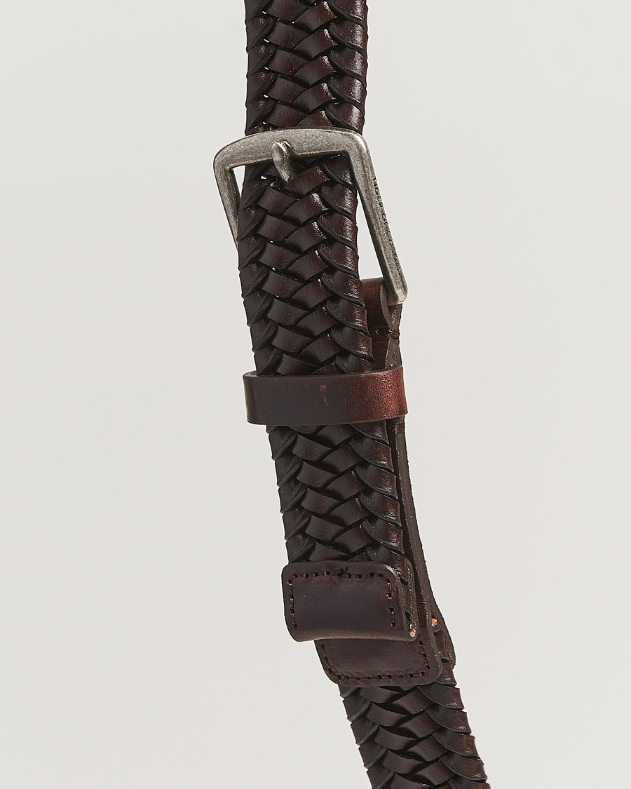 Herre | Belter | Tiger of Sweden | Braidant Braided Belt Dark Brown