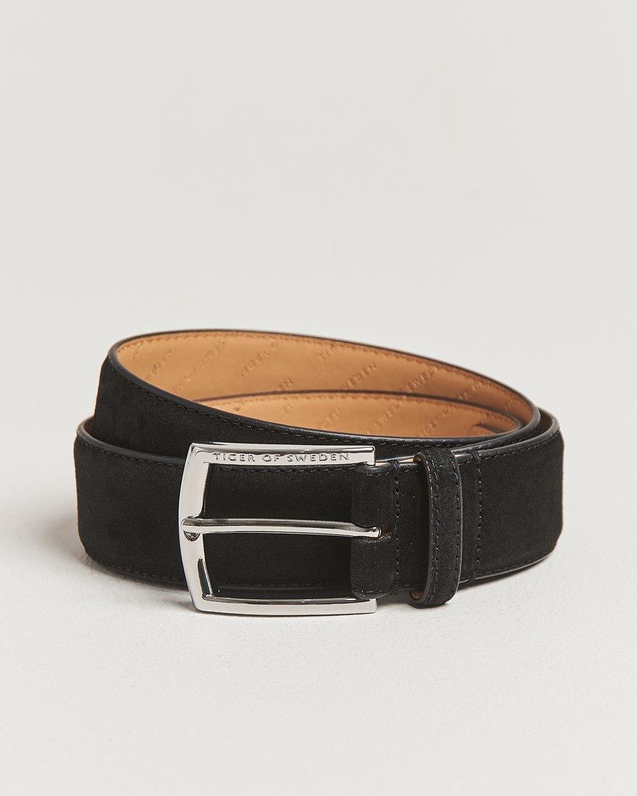 Herre | Belter | Tiger of Sweden | Bergstroms Suede Belt Black