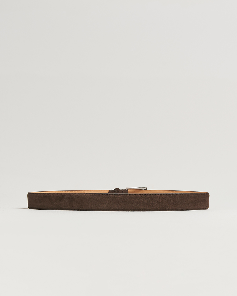 Herre | Belter | Tiger of Sweden | Bergstroms Suede Belt Dark Brown