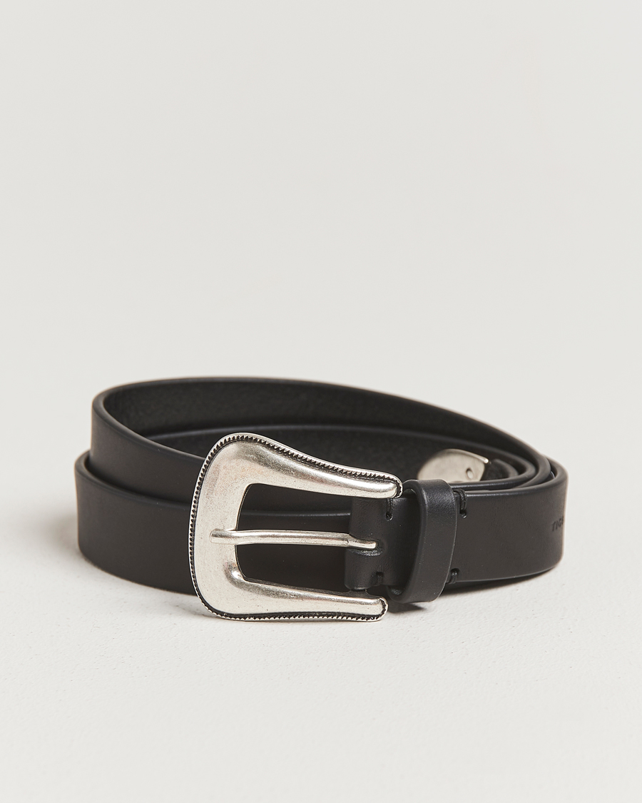 Herre | Belter | Tiger of Sweden | Ecus Western Leather Belt Black
