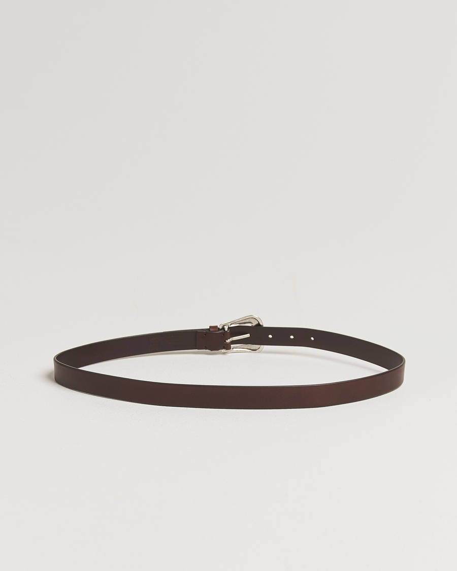 Herre | Belter | Tiger of Sweden | Ecus Western Leather Belt Dark Brown