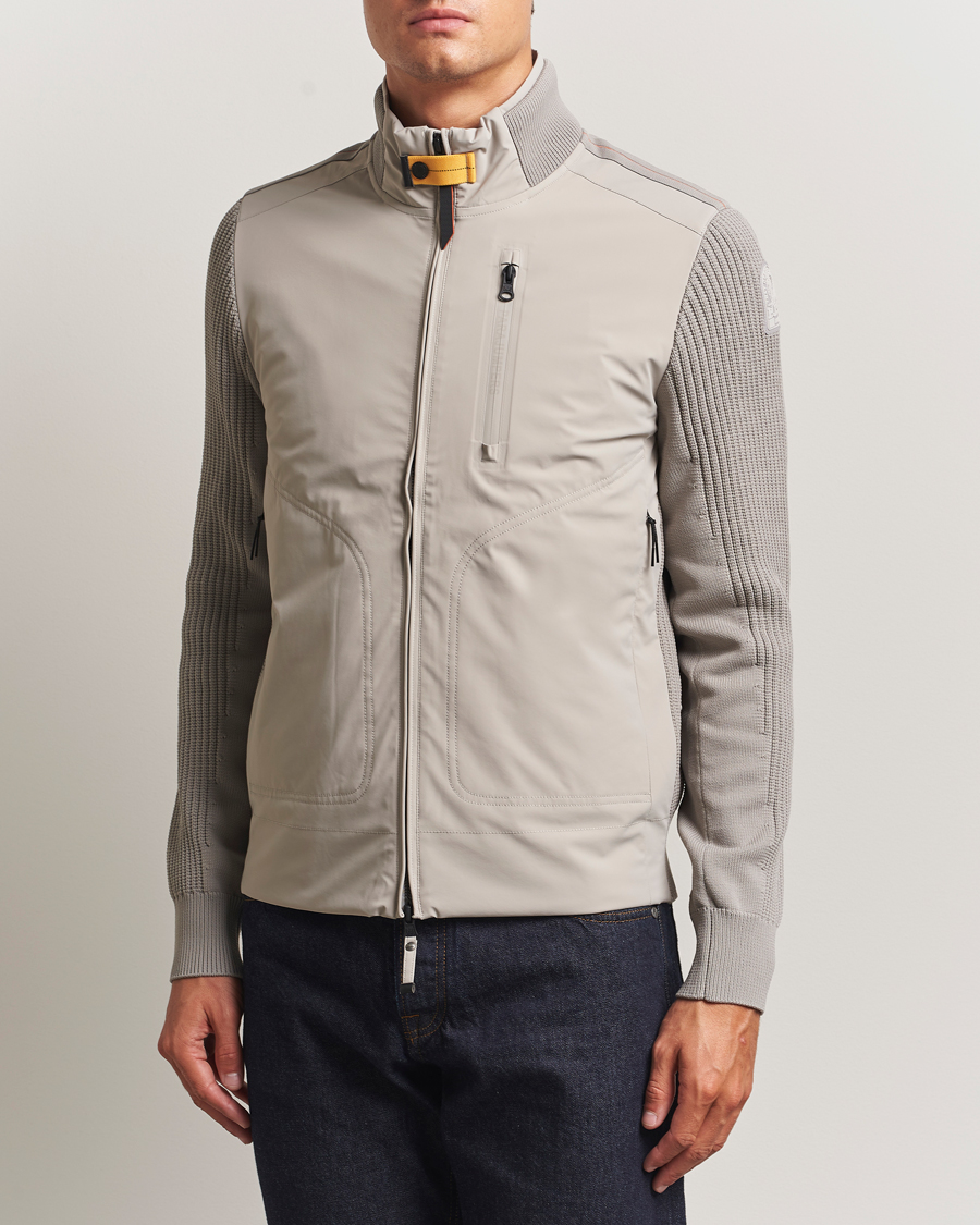 Herre | Jakker | Parajumpers | Zorba Tech Knit Hybrid Jacket Chateau Grey