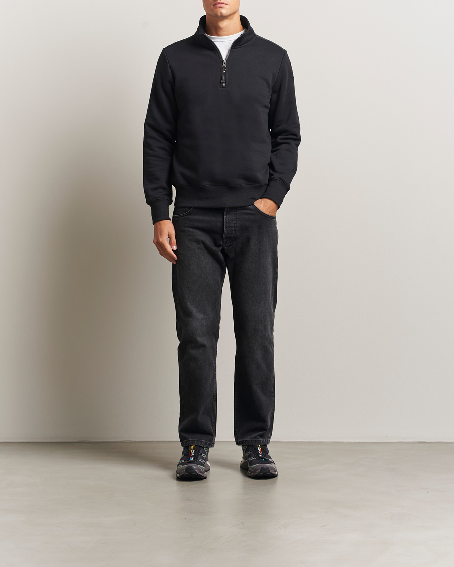 Herre | Gensere | Parajumpers | Broad Peak Super Easy Half Zip Sweatshirt Black